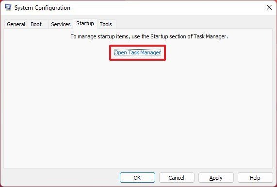 نحوه اجرای Clean Boot در ویندوز 11 4 Task Manager را باز کنید
