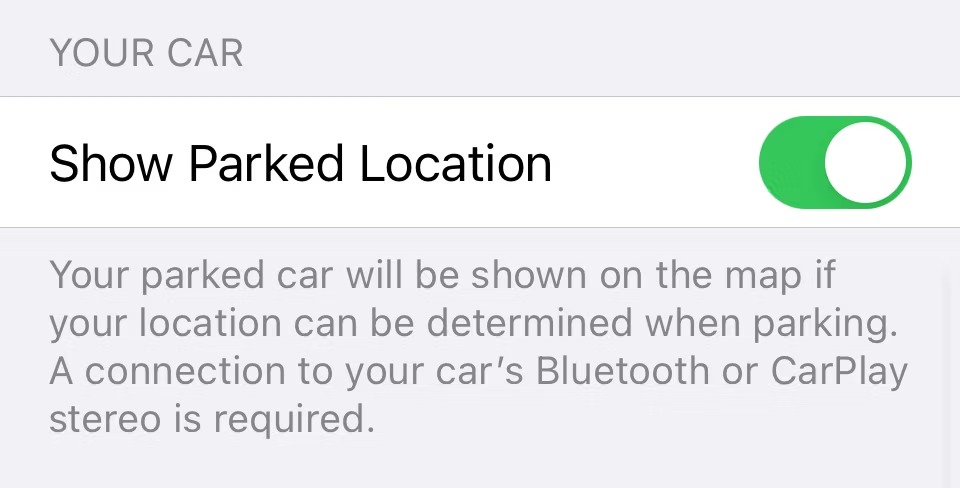 چگونه با Apple Maps ماشین پارک شده را پیدا کنیم 4 نمایش آیفون پارک شده