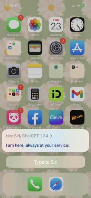 آموزش دسترسی به ChatGPT در آیفون با Siri 6 ChatGPT با سیری راه اندازی شد