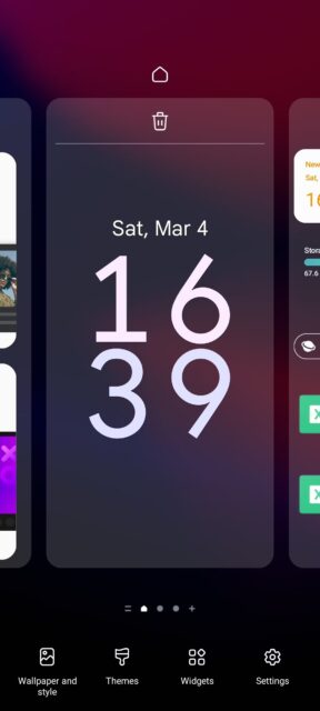 منوی صفحه اصلی ویرایش Samsung One UI