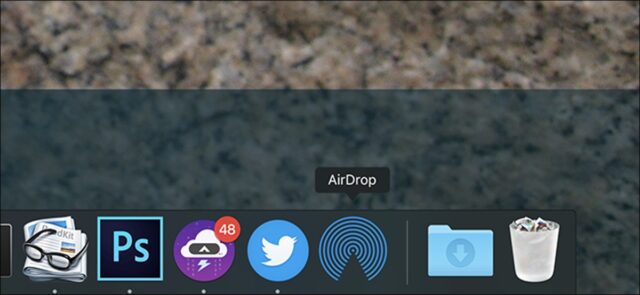 نحوه اضافه کردن آیکون AirDrop به Dock مک