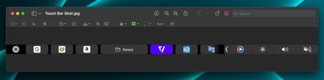 نحوه گرفتن اسکرین شات از Touch Bar مک 1 اسکرین شات تاچ بار مک