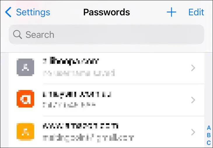 نحوه استفاده از Password Manager مخفی اپل در آیفون و آیپد 1 مشاهده رمزهای عبور iCloud در آیفون