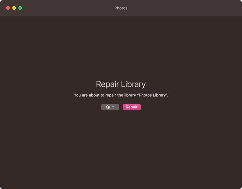 نحوه استفاده از ابزار Photos Repair Library در مک 1 ابزار تعمیر عکس