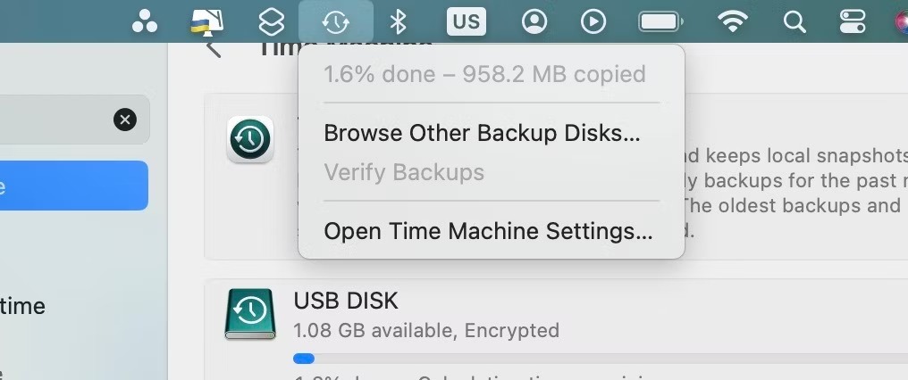 5 راه حل مشکل کار نکردن Time Machine 1 گزینه تأیید پشتیبان گیری ماشین زمان