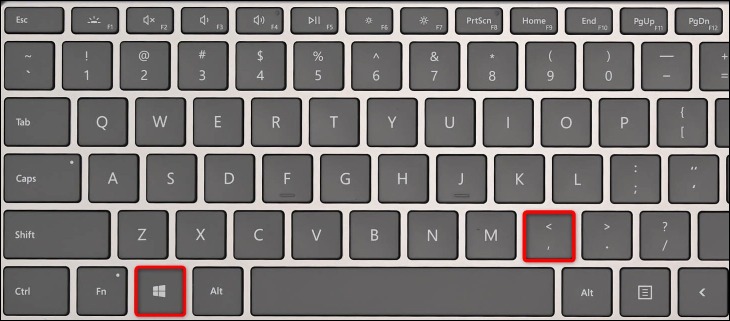 7 روش سریع رسیدن به دسکتاپ در ویندوز 11 2 Windows+ را فشار دهید.