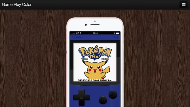 چگونه در آیفون و آیپد Pokémon بازی کنیم 2 صفحه اصلی بازی Play Color