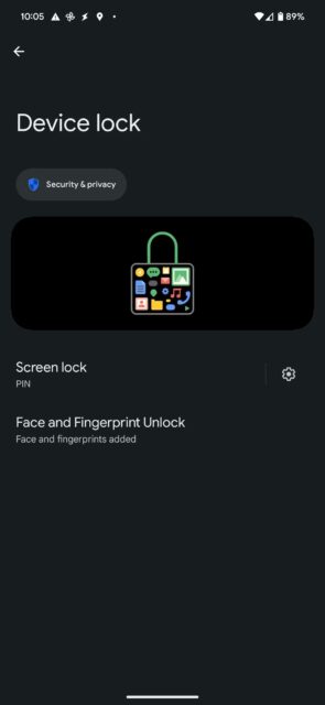5 قابلیت عالی Android 14 Beta 1 2 تنظیمات قفل دستگاه اندروید 14
