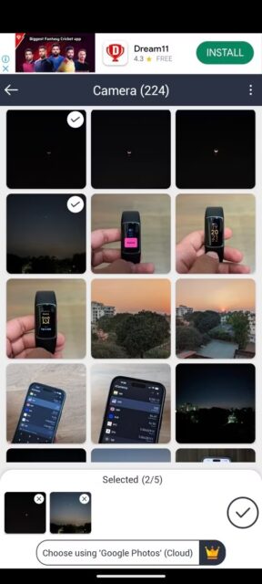 نحوه اضافه کردن Watermark به عکس ها در اندروید 2 انتخاب تصاویر برای واترمارک