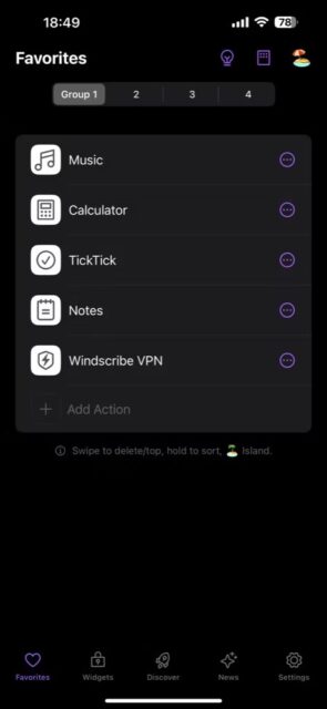 نحوه اجرای برنامه ها از صفحه قفل آیفون با استفاده از Lock Launcher 3 گروه برنامه Live Activities در Lock Launcher