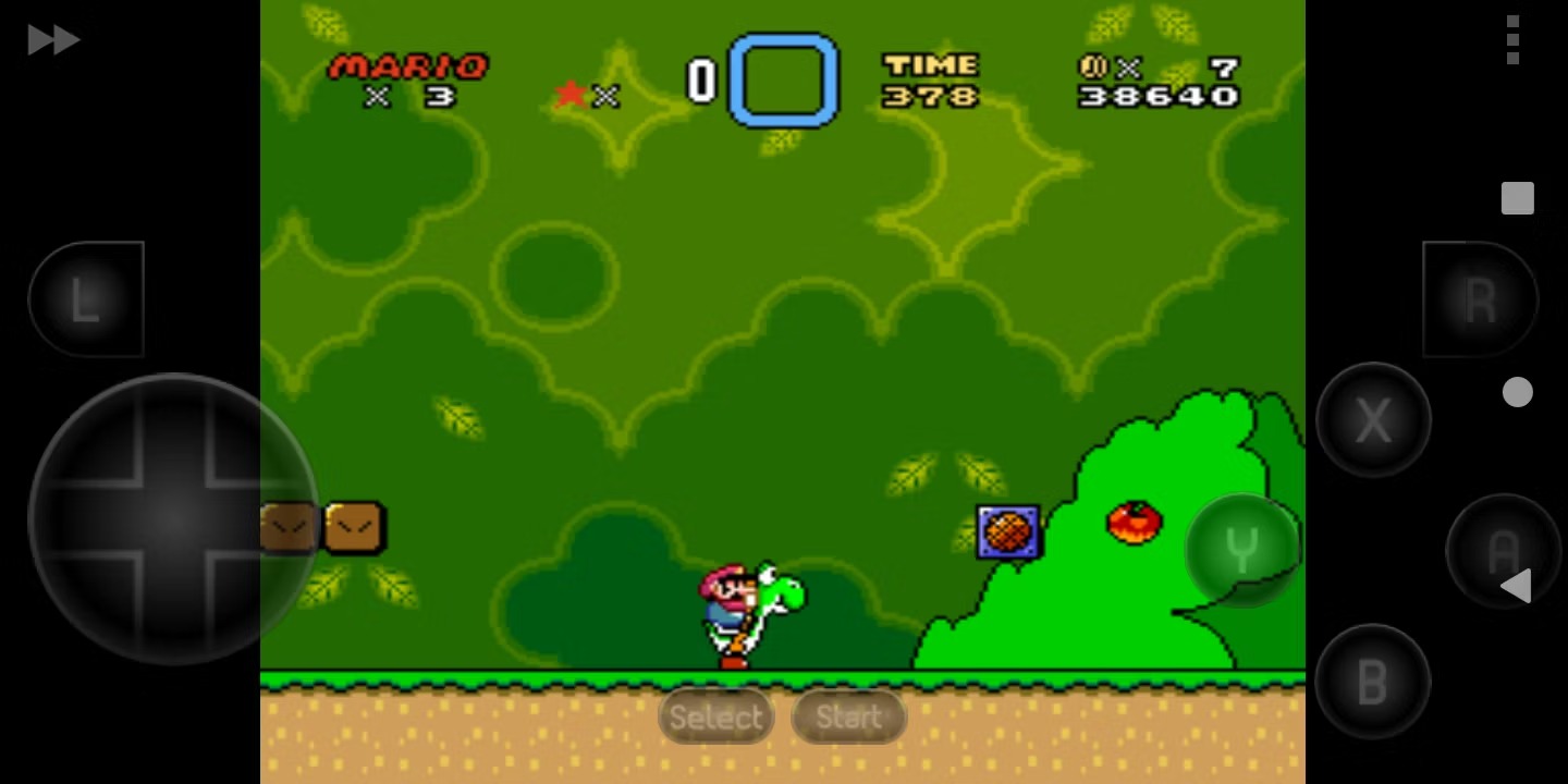 چگونه بازی های کلاسیک سوپر ماریو را در دستگاه اندروید بازی کنیم 3 بازی Super Mario World روی SNES9x اجرا می شود