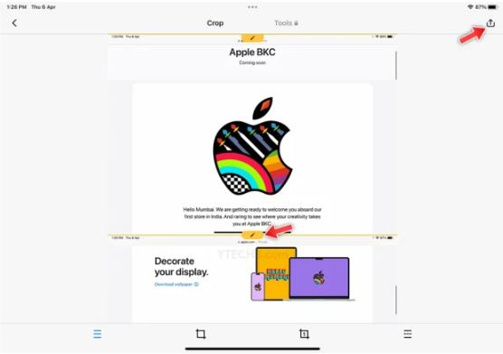 نحوه گرفتن اسکرین شات طولانی در IPAD 8 نحوه گرفتن اسکرین شات اسکرول در iPad با استفاده از ضبط کننده صفحه داخلی