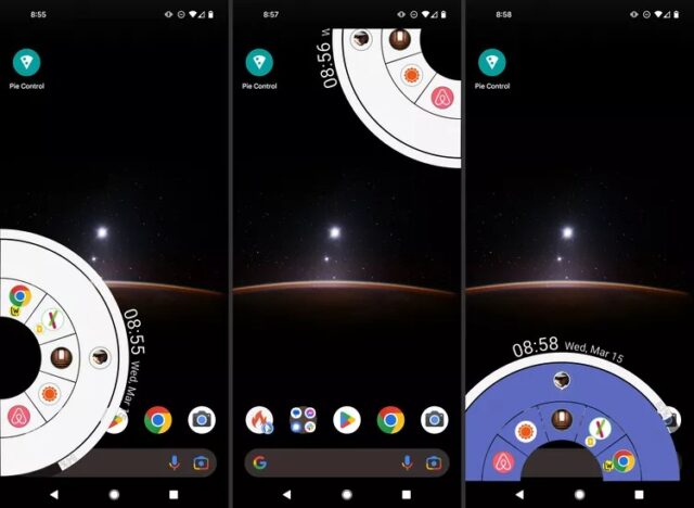 نحوه استفاده از Pie Control در اندروید
