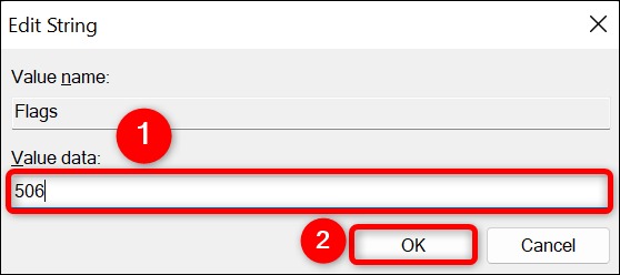نحوه خاموش کردن Stickey Keys در ویندوز 11 9 ورودی 'پرچم ها' را باز کنید.