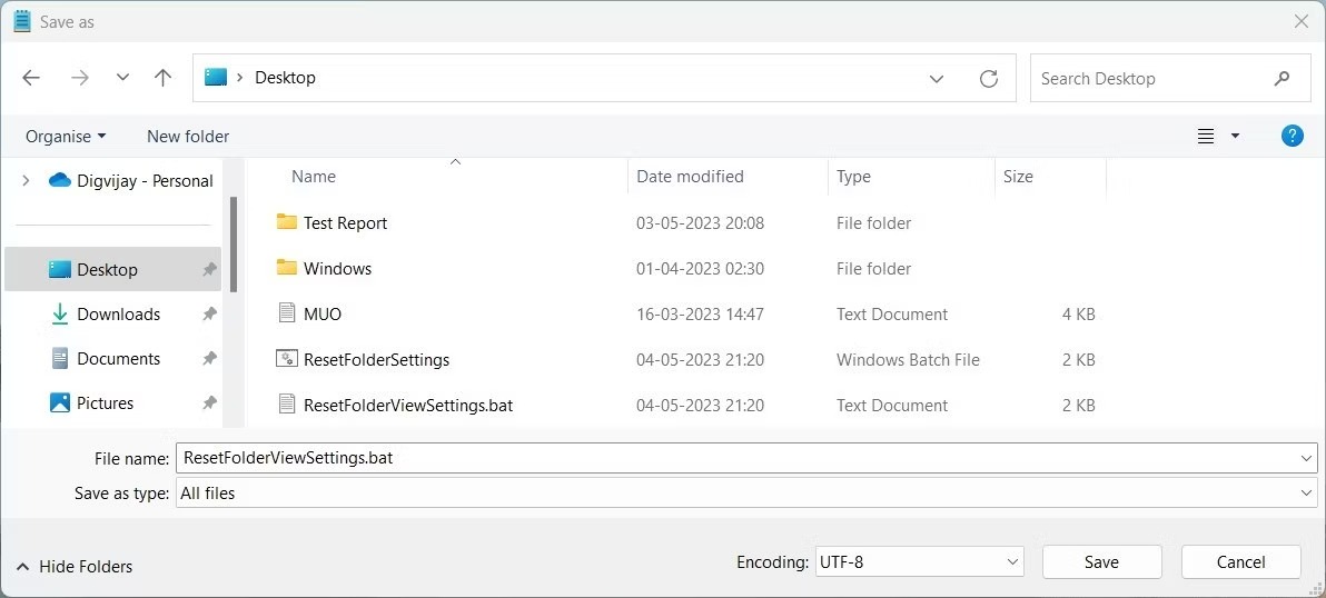 3 راه ریست کردن تنظیمات Folder View به حالت پیش فرض در ویندوز 11 1 برای بازنشانی تنظیمات نمای پوشه به حالت پیشفرض، یک فایل دستهای اجرا کنید