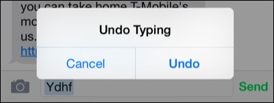 10 ویژگی کیبورد آیفون که باید استفاده کنید 3 درخواست Undo Typing در آیفون.