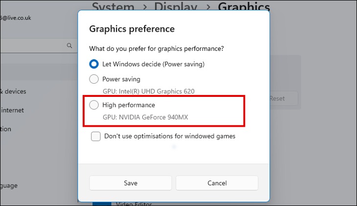 تنظیم اولویت GPU در ویندوز