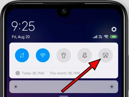 نحوه گرفتن اسکرین شات در گوشی Redmi Note 11 5 نماد اسکرین شات Redmi Note 11
