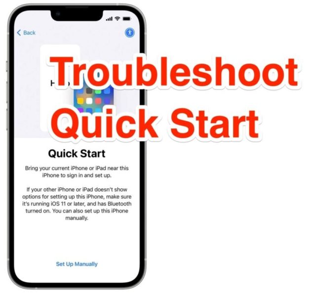 6 روش رفع مشکل Quick Start آیفون