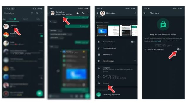 چگونه قفل چت واتس اپ را فعال کنیم