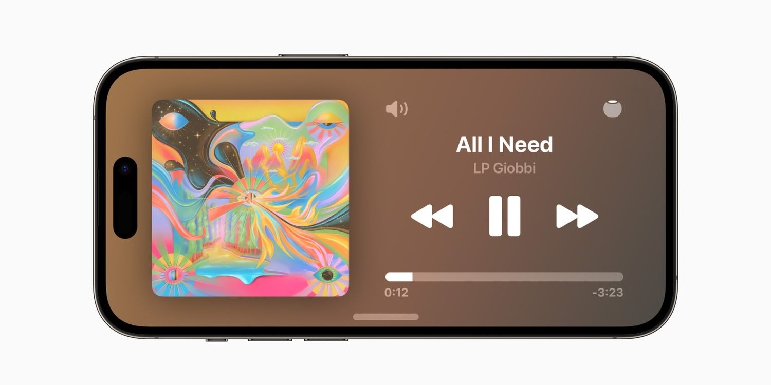 پخش موسیقی iOS 17 در حالت آماده به کار پیش نمایش تمام صفحه