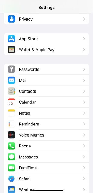 تنظیمات به‌روزرسانی اپلیکیشن ios