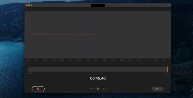 برنامه MacOS Voice Memos برای ضبط صدا