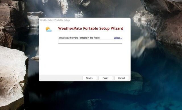 پنجره راه اندازی قابل حمل WeatherMate