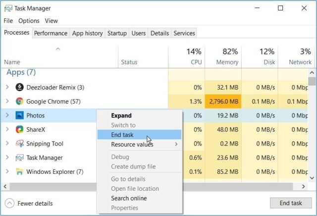 به حداقل رساندن برنامه های در حال اجرا