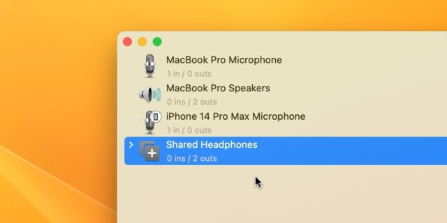 تغییر نام یک دستگاه چندصدایی در Audio MIDI Setup در macOS