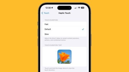 نحوه بالا بردن سرعت Haptic Touch در iOS 17