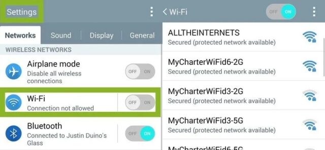 تنظیمات Wi-Fi