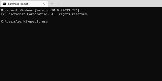 ویرایشگر خط مشی گروه را با استفاده از Command Prompt یا PowerShell باز کنید