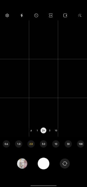 گزینه اختصاصی زوم 2 برابری در برنامه دوربین Samsung Galaxy S23
