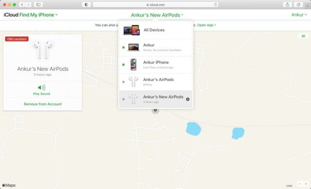 Find My آیفون را در iCloud.com در سافاری مک پیدا کنید