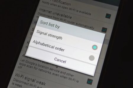 روش تغییر نحوه مرتب‌سازی شبکه‌ های Wi-fi در LG G3