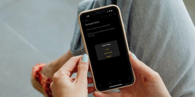 نحوه Undo کردن در Notes آیفون