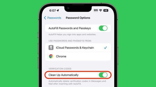 نحوه حذف خودکار Verification Code در پیامک و ایمیل در iOS 17