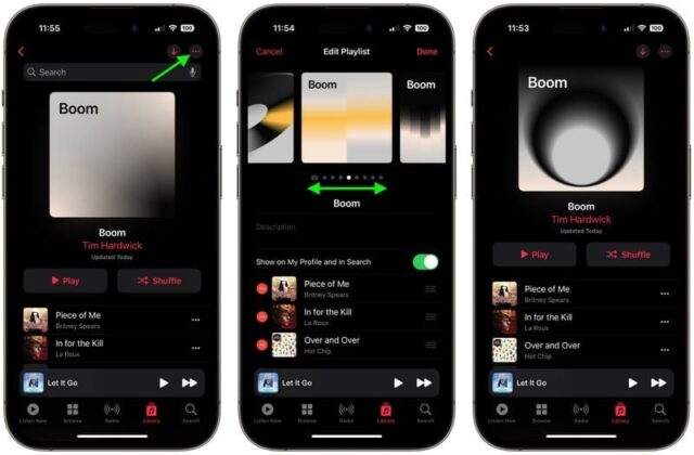 نحوه افزودن عکس سفارشی به پلی لیست Apple Music در iOS 17.1