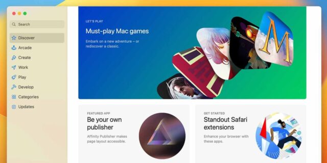 صفحه اصلی فروشگاه App Mac