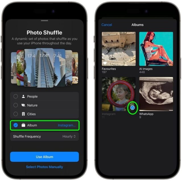 نحوه انتخاب تصادفی تصویر صفحه قفل آیفون در iOS 17.1