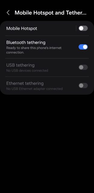 نحوه به اشتراک گذاشتن اینترنت با Bluetooth Tethering در گوشی اندروید