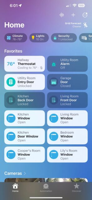 نحوه ایجاد اتوماسیون Temperature and Humidity در برنامه Apple Home آیفون