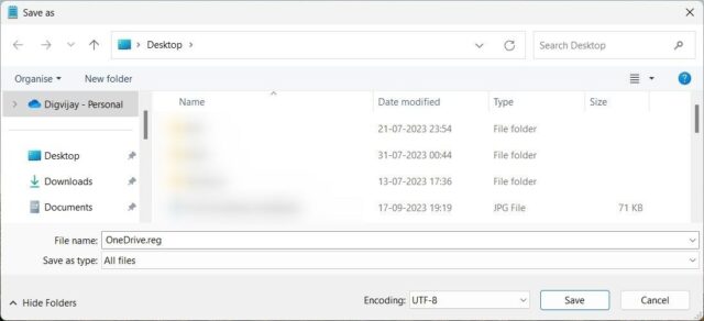 با استفاده از فایل REG، File Explorer را در OneDrive باز کنید