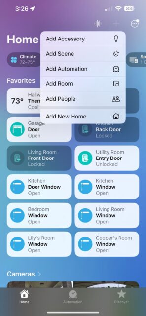 نحوه ایجاد اتوماسیون Temperature and Humidity در برنامه Apple Home آیفون