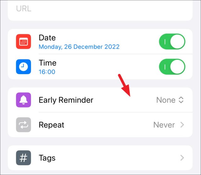 نحوه تنظیم Early Reminder در آیفون