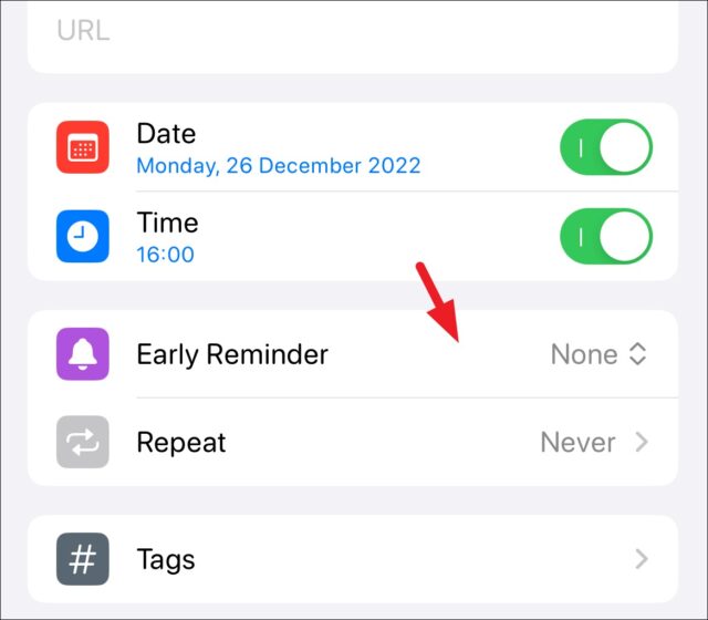 نحوه تنظیم Early Reminder در آیفون