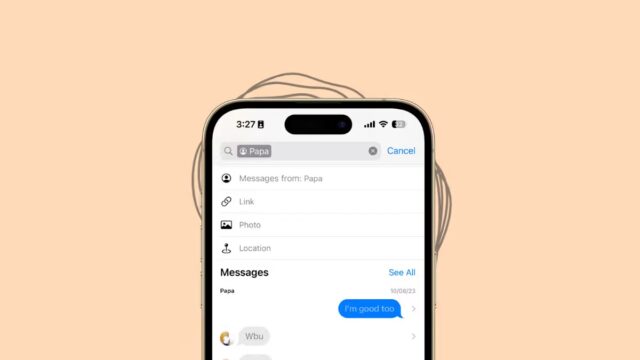 نحوه استفاده از فیلترهای جستجو در Messages در iOS 17
