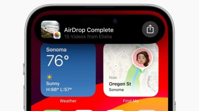 نحوه استفاده از AirDrop بدون Wi-Fi در iOS 17