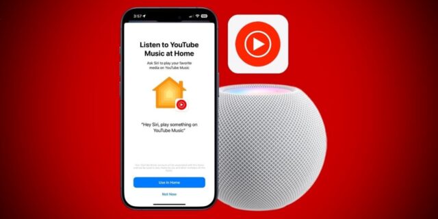 نحوه گوش دادن به YouTube Music در HomePod از طریق آیفون